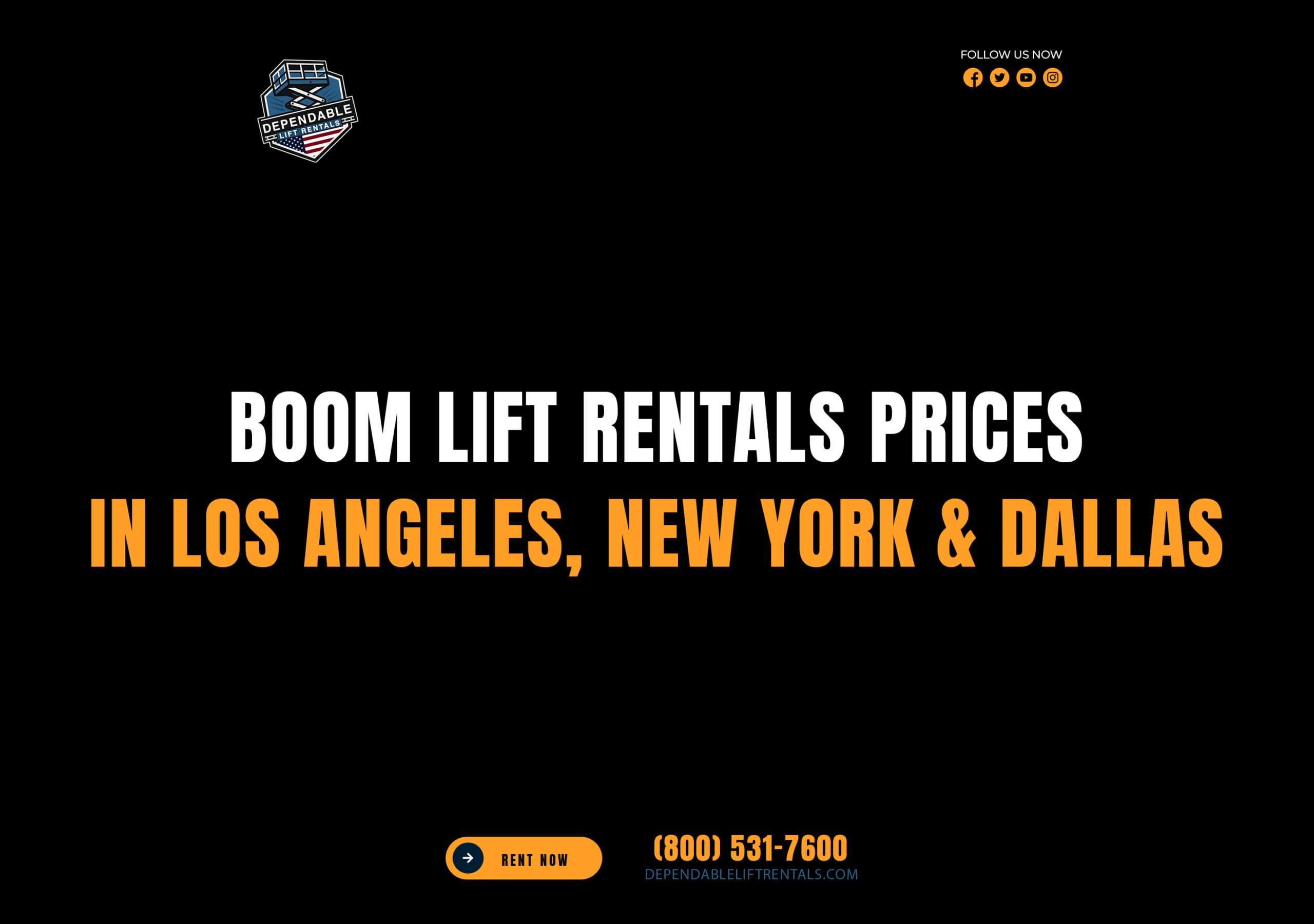 Boom Lift Rentals in Los Angeles, New York & Dallas – Daily, Weekly & Monthly Pricing with Dependable Lift Rental